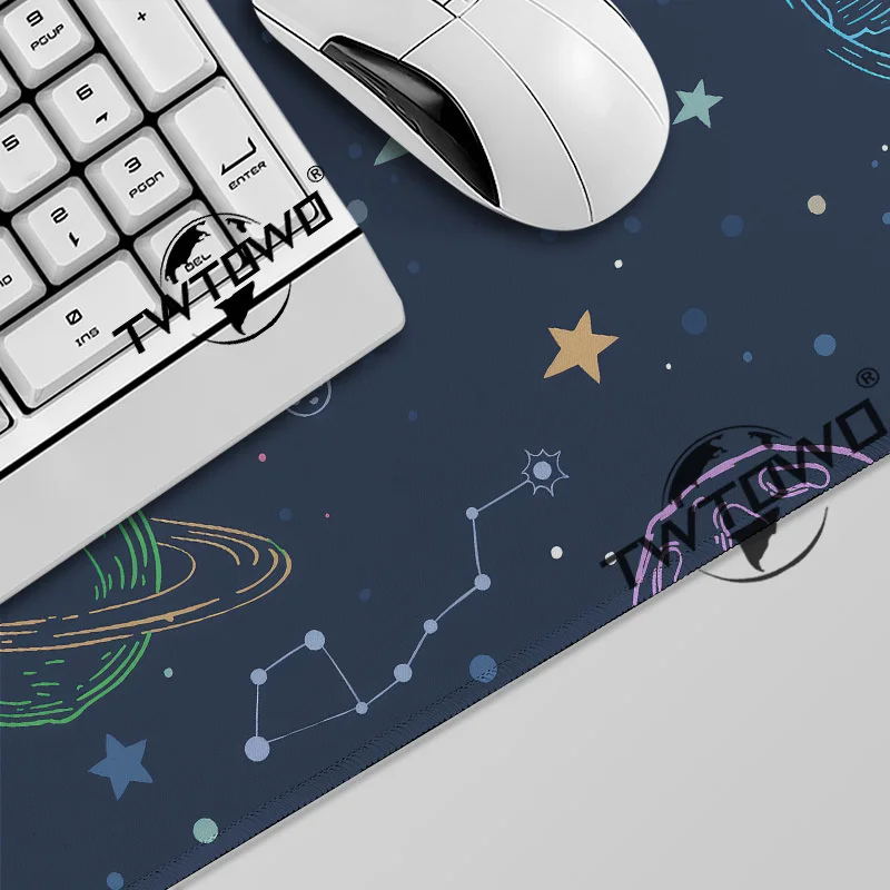 Mouse Pad Space Planet Gamer XL Custom Large Home Mousepad XXL Playmat Natural Rubber Soft Office Computer Mouse Mats Mice Pad