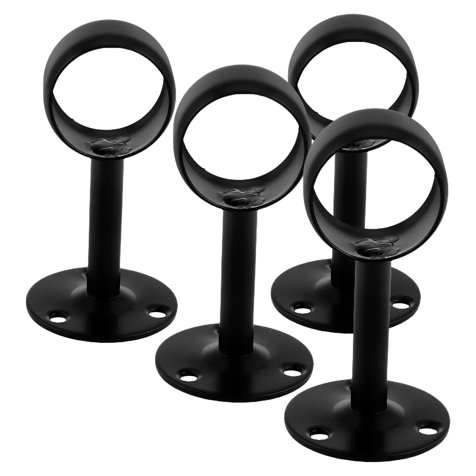 

4Pcs Heavy Duty Closet Rod Bracket Metal Support Ceiling Mount for Closet Pole Adjustable Clothes Rod Holder Pipe Hanger