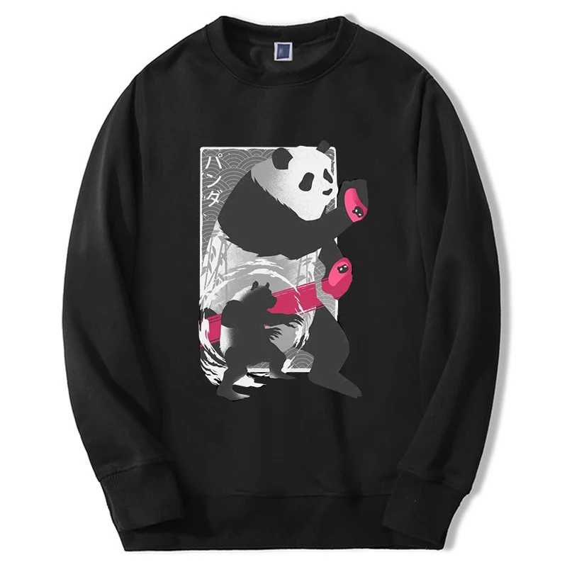 Jujutsu Kaisen Sweatshirts Men Women Panda Anime Graphic Hoodie Hip Hop Oversize Long Sleeve Hoody Funny Panda Casual Streetwear