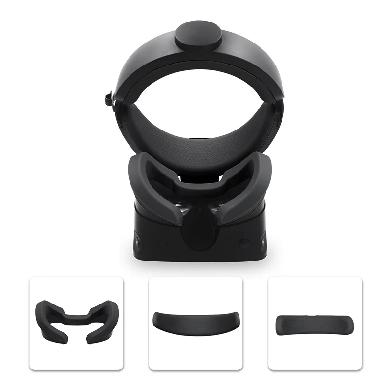 Para oculus rift s máscara de substituição de silicone resistente ao suor e à sujeira capa protetora de silicone para máscaras rifts, preto