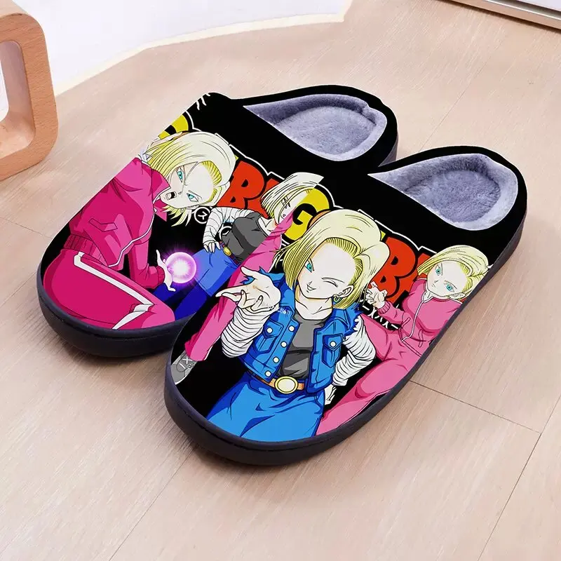 Winter Warm Indoor Slippers Anime Dragon Ball Gotenks Son Goten Cospaly Shoes For Men Women Boy Girl Slippers Halloween Gift