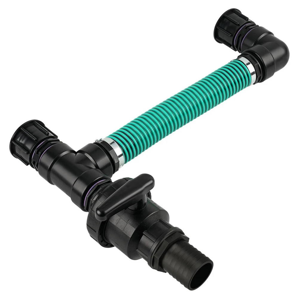 S60x6 Thread IBC Adapter Dual Connection System for Water Transfer Between Two IBC Tanks in Horticultural and Municipal Projects