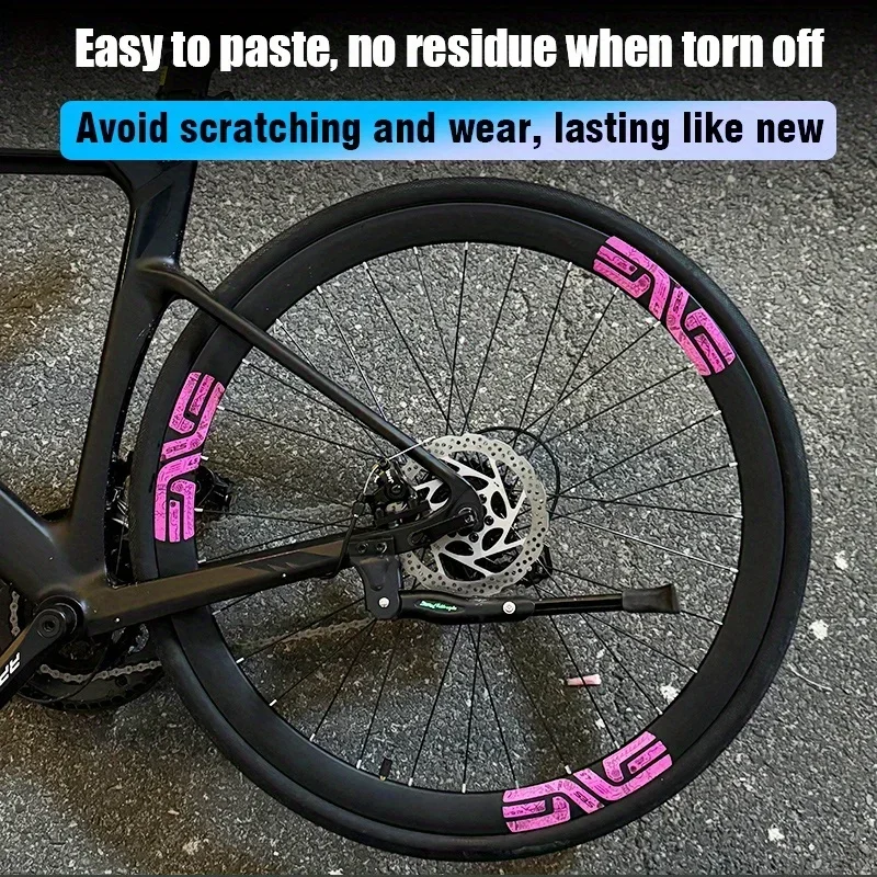 12PCS/SET Easy-Paste No-Residue Car Motorcycle Sticker, Scratch-Resistant & Long-Lasting, Ideal for Wheel Exterior Styling