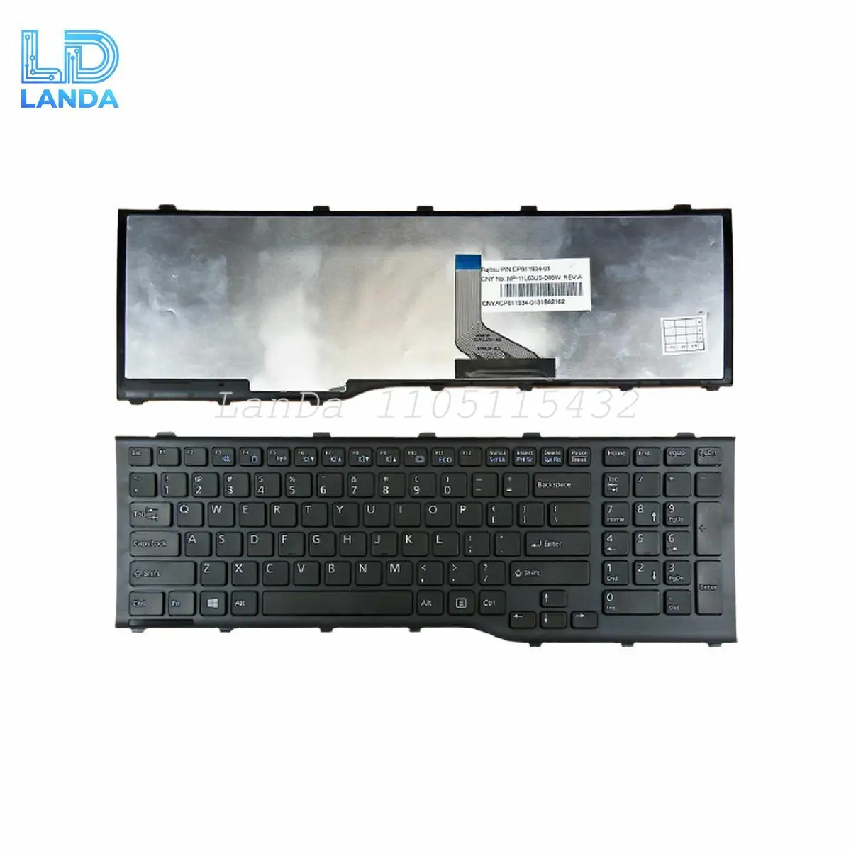 Keyboard For FUJITSU Lifebook A532 N532 NH53 AH532 CP575204-01 F226 BLACK US