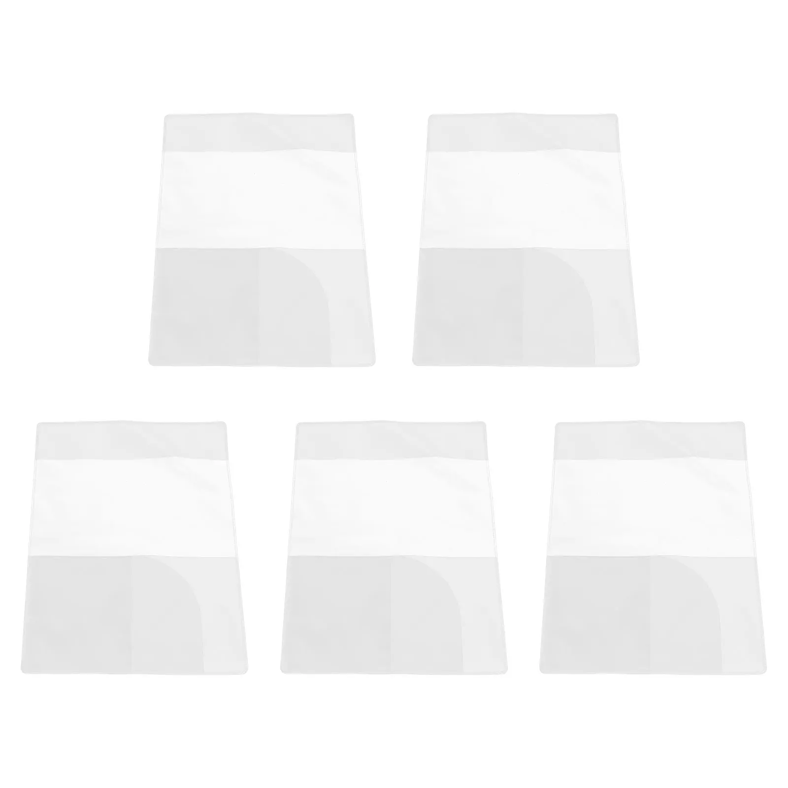 5 Pcs Passport Case Card Holder Protector Transparent Bag Credit Pvc Sleeves Book Cover Lovers Wallet Clear
