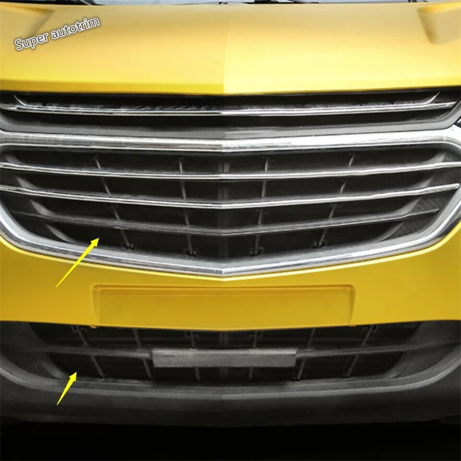 

Car Front Grille Insect Screening Mesh Insert Net Protective Trim Plastic Metal Accessories For Chevrolet Equinox 2017 - 2020
