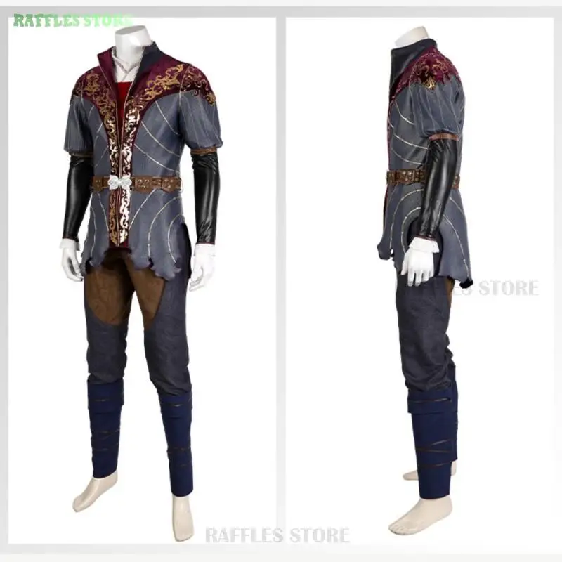 Astarion Cosplay Costume Medieval Robe Game Baldur Cosplay Gate Fancy Disguise Men Classical Halloween Party Roleplay Clothes