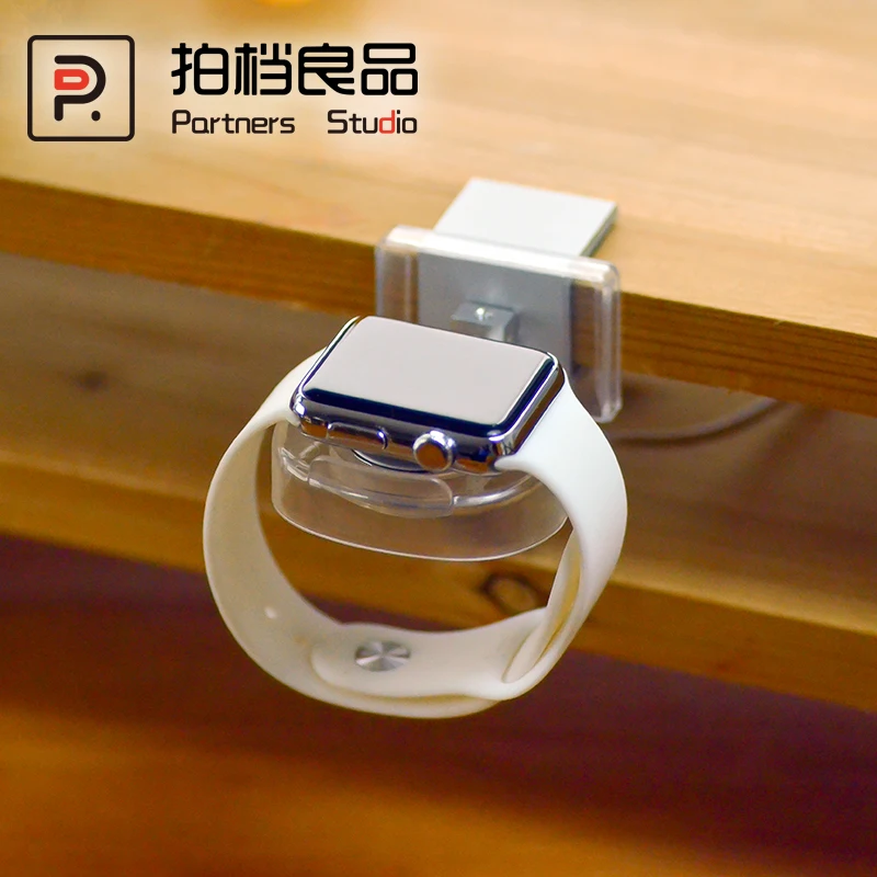 Suitable for Apple Watch Magnetic Charging Stand, Lazy Stand, Wooden Partition Display, Elevated Kitchen Desktop, Comes with Tab