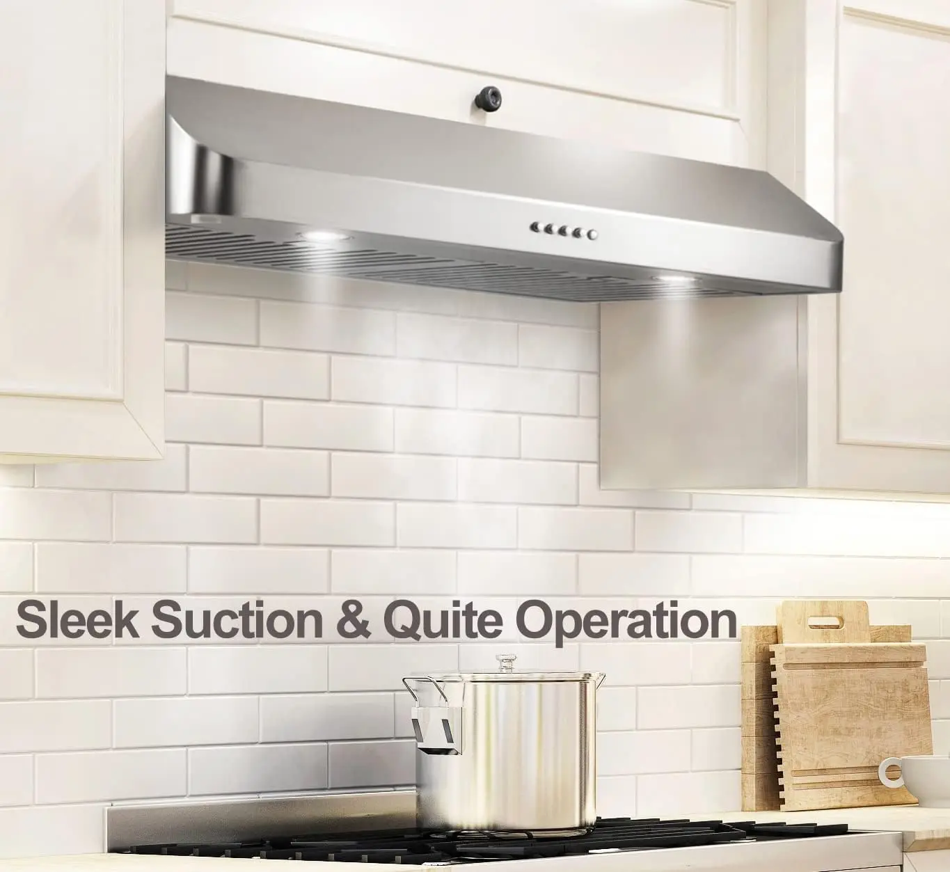 Under Cabinet Range Hood,Kitchen Vent Hood, Stainless Steel Kitchen Stove Vent Hood