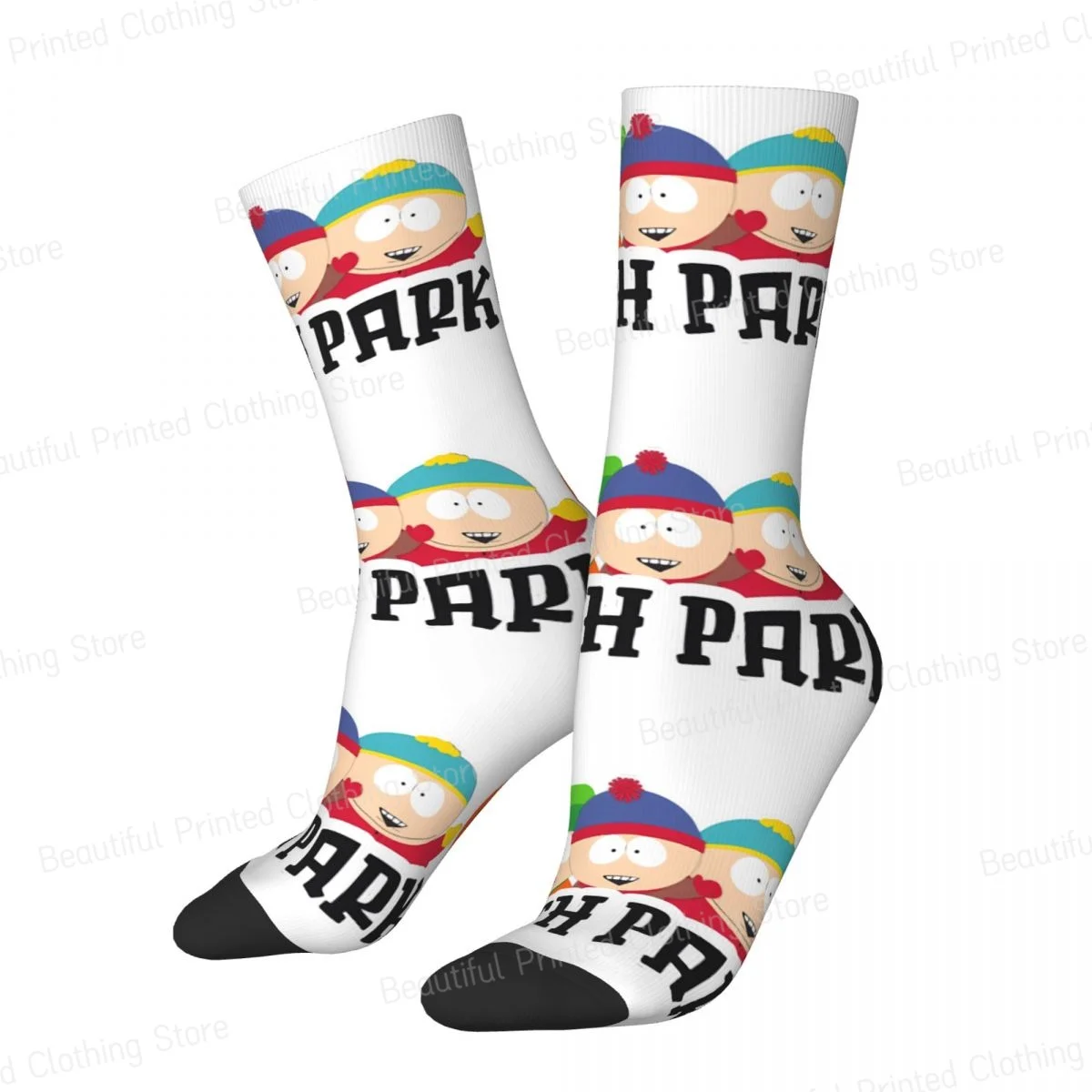 Fun S-southpark Theme Cartoon Character Unisex Four Seasons Socks Hip Hop printing Socks Street Style Crazy Sock