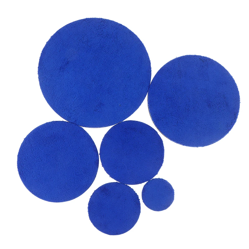 2Pcs Set Microfiber Polishing Pad for Cars 2/3/4/5/6/7 Inch Body Wax Buffer Pad Car Wash Cleaning Microfiber Polishing Tools