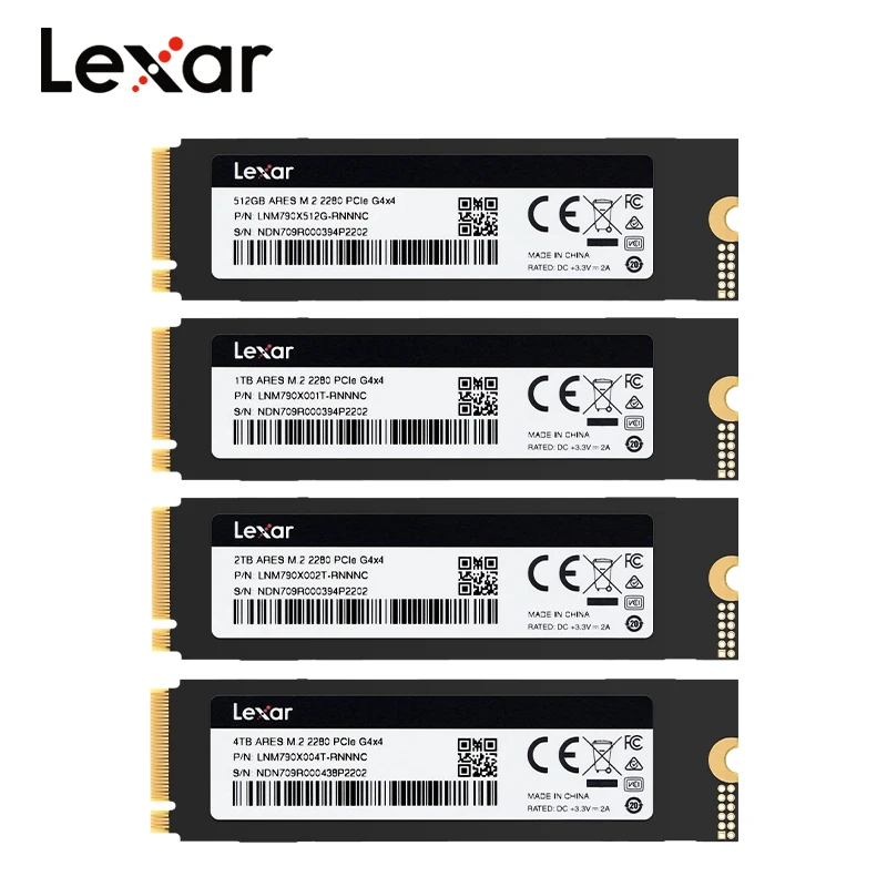 Lexar NM790 M.2 2280 PCIe Gen4x4 NVMe SSD Unidad de estado sólido 1TB 2TB 4TB Disco duro interno para PC portátil PS5 hasta 7400 Mb/s