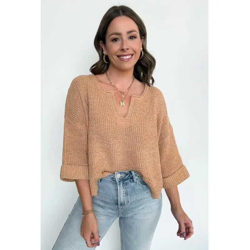 

Cross-Border New V Ne Patch Kn Pullover Ba I Women's Ci Walk Coolmax Fiber Collar Inner Wear Thi Nine Sve Long