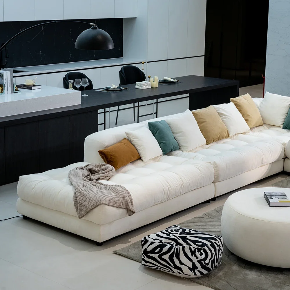 

*д% # Диван V Cloud Модульный современный стиль Мебель для гостиной Скандинавский 5-местный белый модульный секционный диван Наборы диванов.w