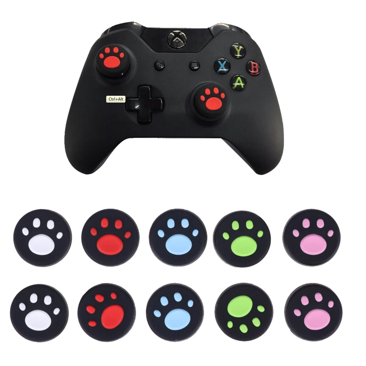 

10pcs Silicone Rocker Cap Anti-Slip Joystick Cover For Game Controller Grip Protection Joy Cap Set Rocker Protective Case