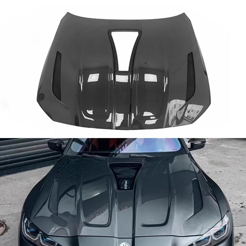 Carbon Fiber Fibre Front Engine Clear Hood Bonnet For M3 M4 G80 G82 G83