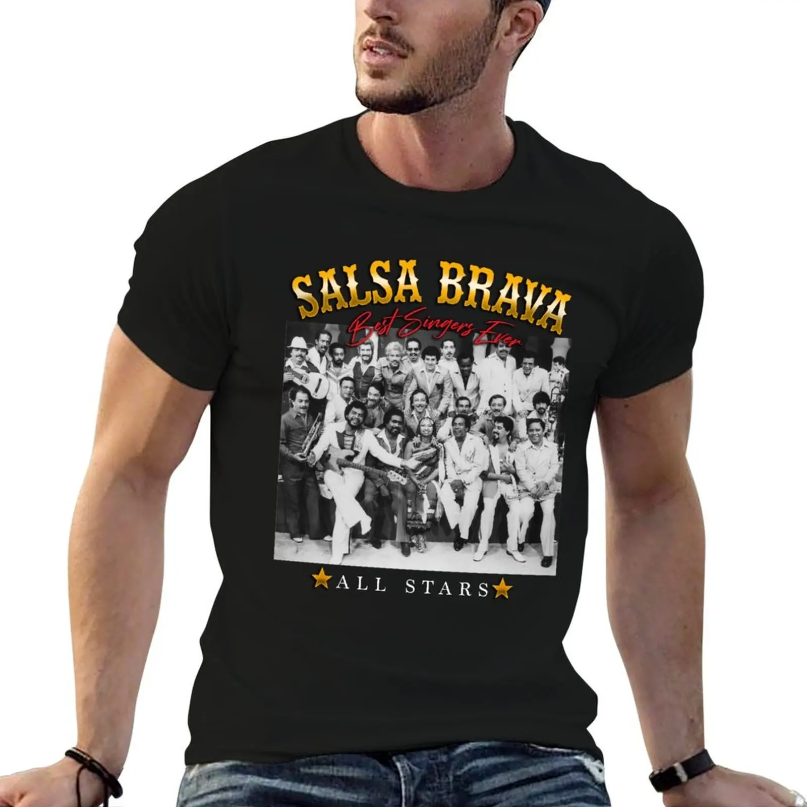 

Best Salsa Singers T-Shirt t shirts cotton 100% g man t shirts for men funny t shirts dark humor T-shirt