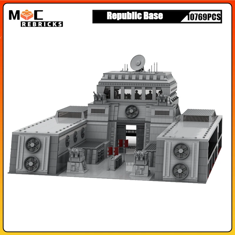 

Creative Science Fiction Movie Space War Series Republic Base Building Blocks Bricks Model Set DIY Children's Christmas Gifts