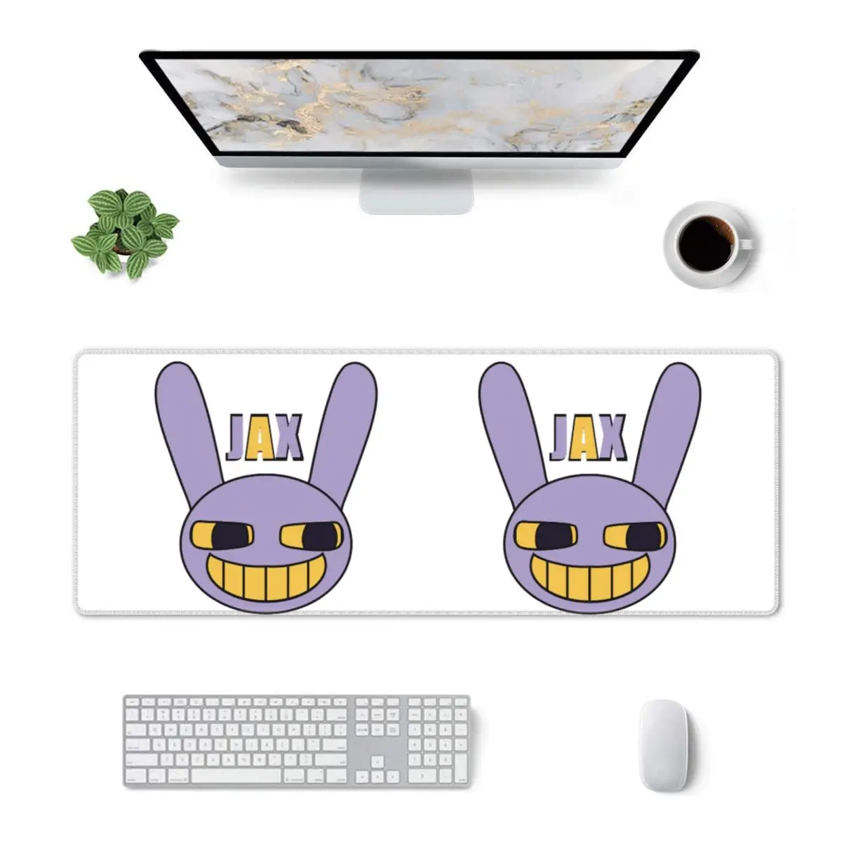 Large Mouse Pad Jax With Name (The Amazing Digital Circus) Gamer PC Laptop Mats Keyboard Carpet Computer Gaming Office Desk Mat