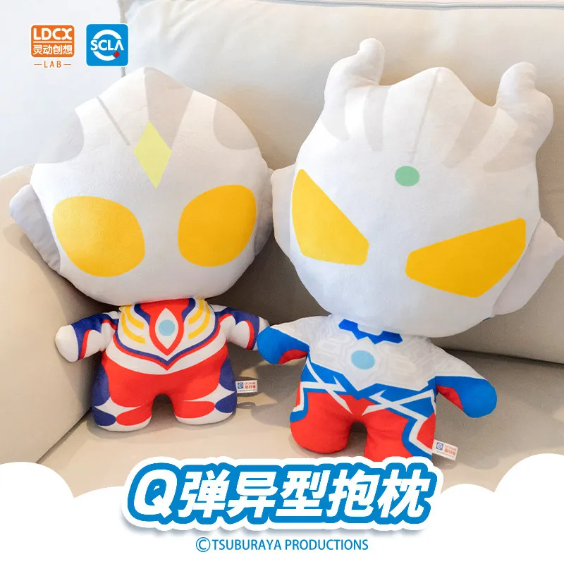

Оригинальная плюшевая кукла Ультрамен LDCX: крутая плюшевая игрушка-подушка Ультрамен Тига, мультяшная аниме-подушка, плюшевый сувенир, подарок