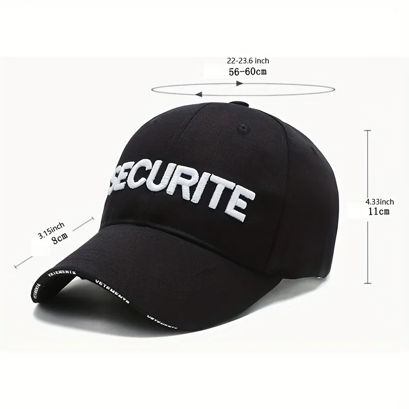 Security Hat Low Profile Insignia Cap Guard Hat