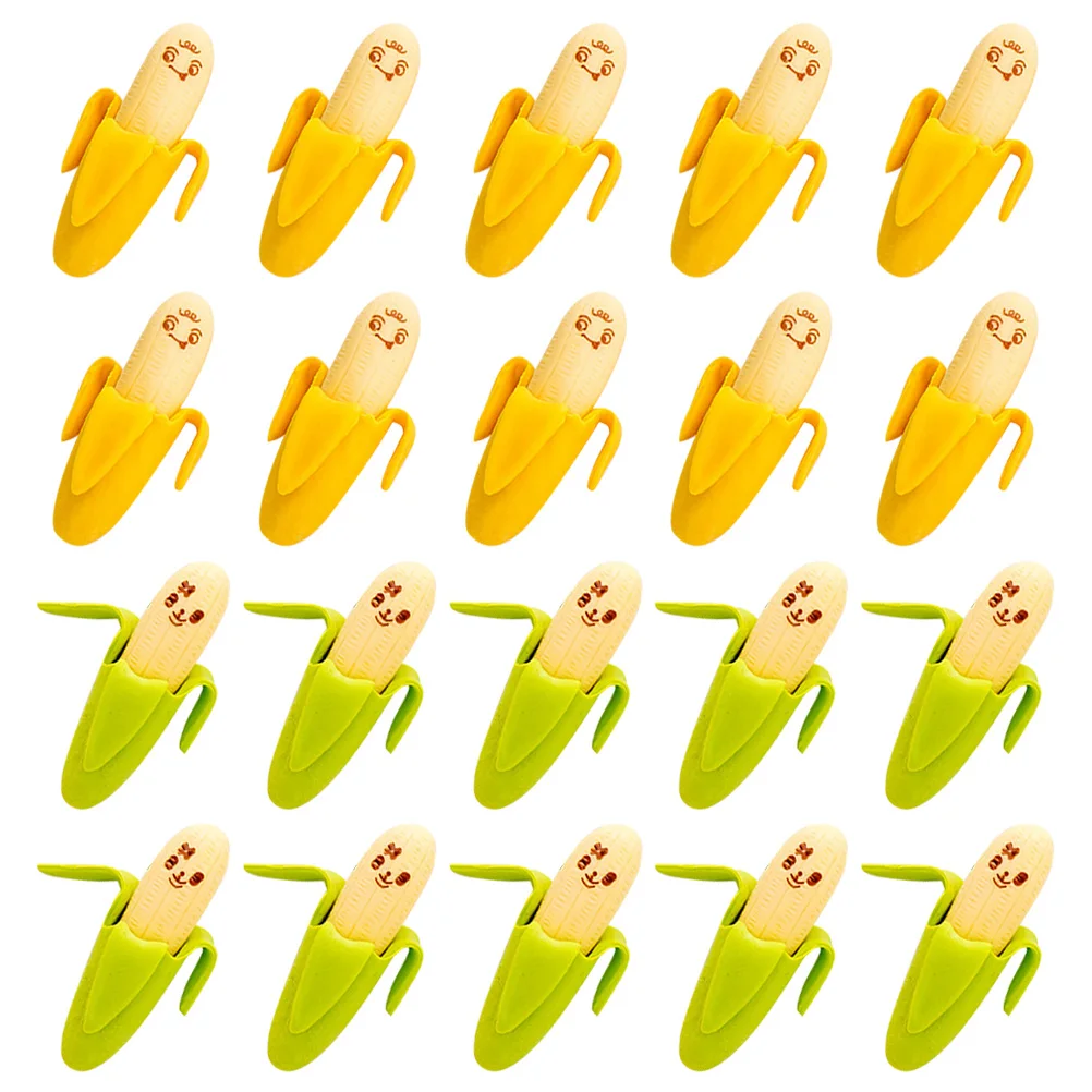 

40pcs Banana Stationery Eraser Cute Fruit School Supplies Little Erasers for Kids Bulk Cartoon Rubber Student Gifts