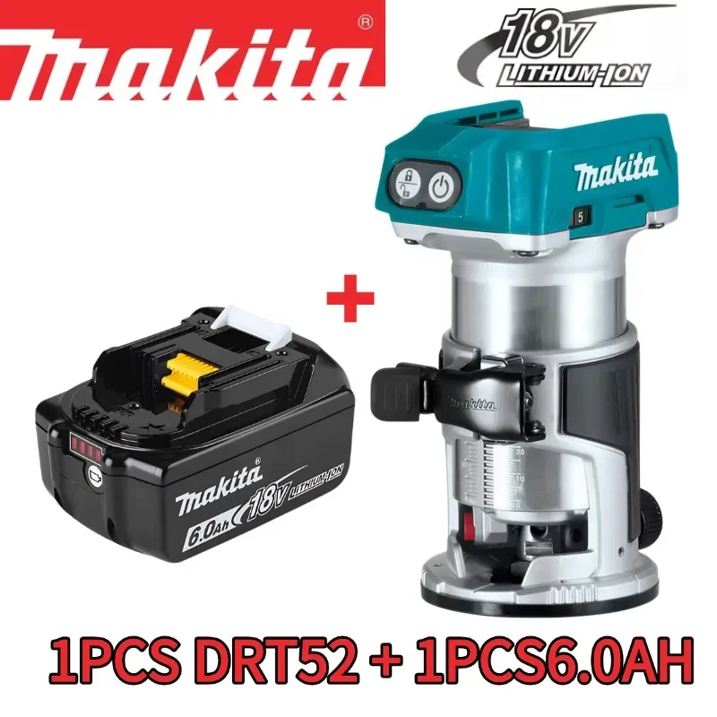 100% Original Makita DRT50 18V Cordless Router Multi-function Milling Edge Trimming Brushless Motor Precision DIY Tool Pro Tool image 3