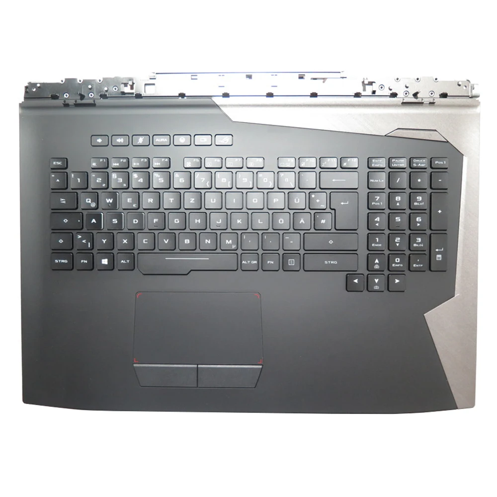 Laptop Palmrest&Backlit GR/KR/UK Keyboard For ASUS ROG G703GS G703GI G703VI Black and Gray Top Case