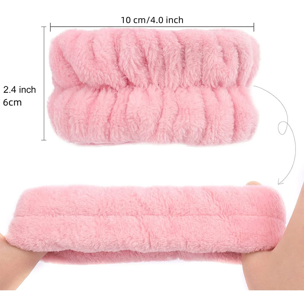 

1 Set Headband Wristband Combo Flannel Sweat-Absorbing Elastic Sports Comfortable Daily Use Portable Compact Household Accessory