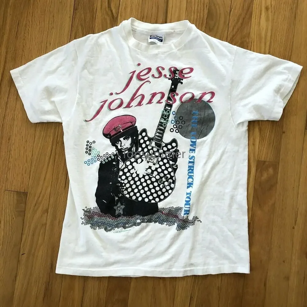 

Rare Vintage 1988 Jesse Johnson Love Struck Tour T-Shirt Prince The Time Tee 80S