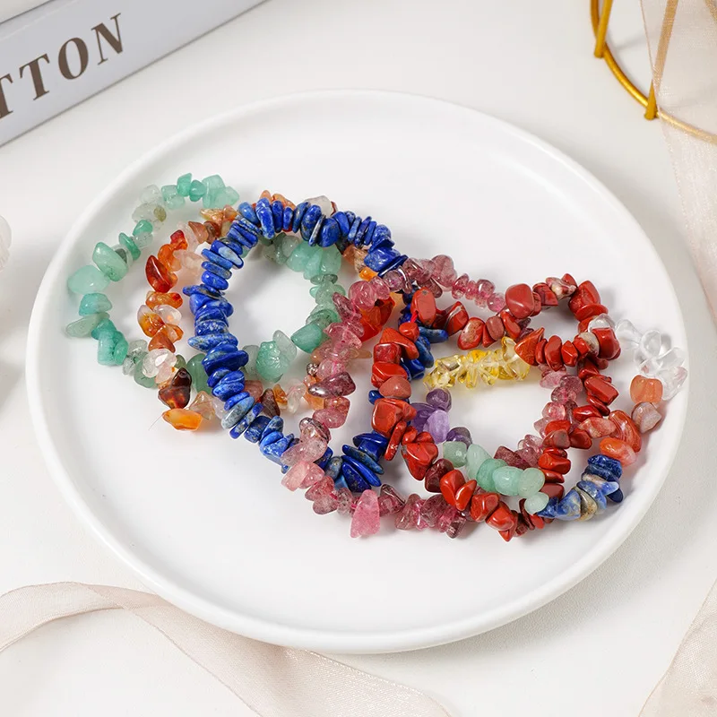 

5/10pcs Multi-piece Set Bohemian Beaded Natural Stone, Glass Bracelets, Beaded Bracelets for All Seasons and Occasions