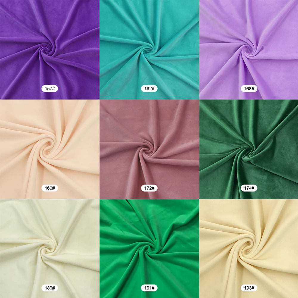 40 Farben 50x50cm Stretch Mochi Glatter Minky Stoff Hopen 95 % Polyester 5 % Spandex Stretch 4-seitiger Plüschstoff für DIY-Nähspielzeug – Detail 8