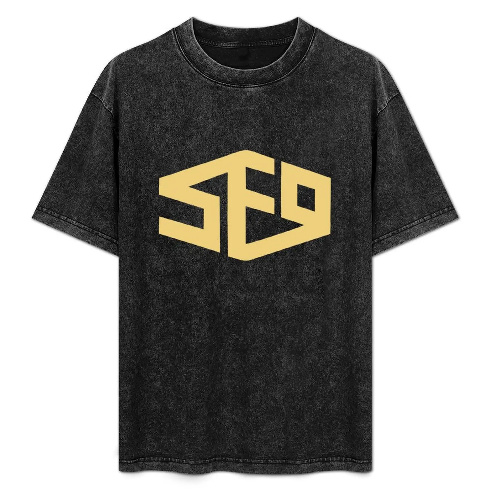 

SF9 - o sole mio logo gold T-Shirt Vintage Style Printed Top