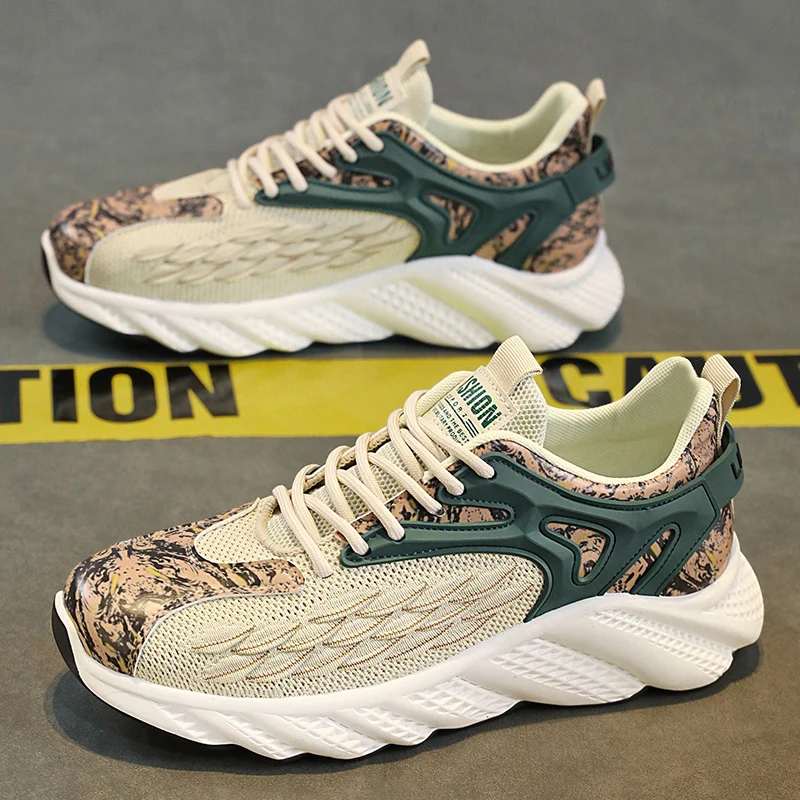 

ELUVA Running Shoes Men Sneakers Fashion Lightweight Trainers Breathable Walking Shoes Comfortable Athletic Sport Shoes for Men