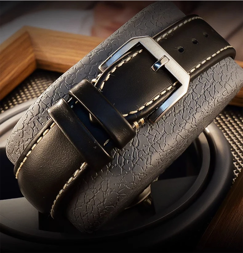 OBLVLO Men Automatic Watch 45MM Vintage Mechanical Wristwatch Luminous 30M Waterproof Dragon Dial Sapphire Mirror