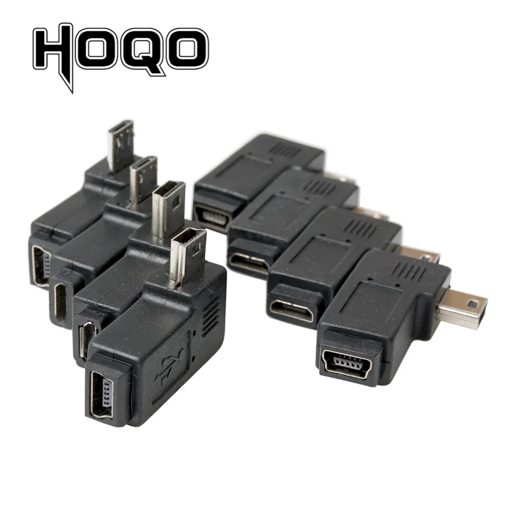 

mini USB sync data charge connector mini usb micro usb adapter 90 degree left right angle mini-usb to micro-usb male to female