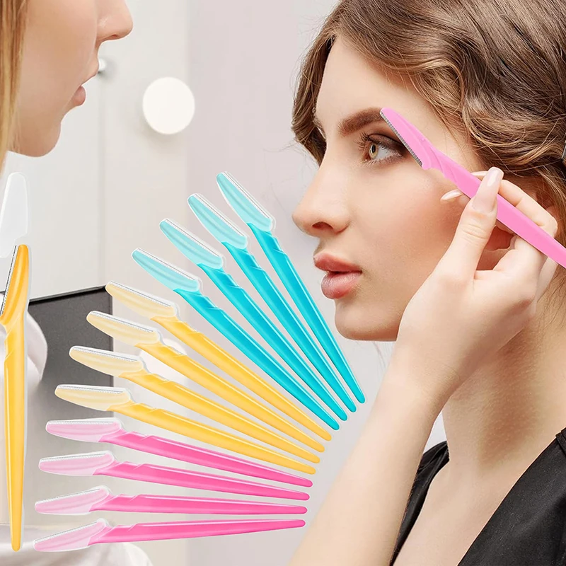 【30 Stück Augenbrauenrasierer für Frauen, Mehrzweck-Peeling- und Dermaplaning-Werkzeuge & Gesichtsrasierer mit Präzisionsabdeckung, Sicherheit und Schönheit】