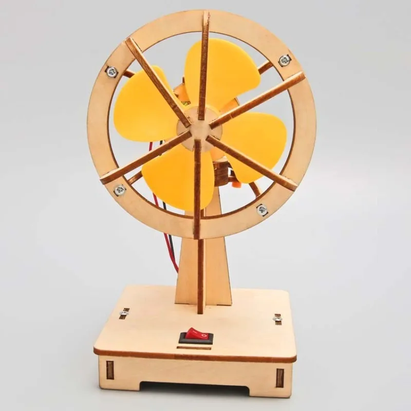 مجموعة المروحة الكهربائية المتأرجحة DIY - نموذج تجربة علمية STEM للأطفال، مشروع تعليمي للحرف اليدوية للطلاب
