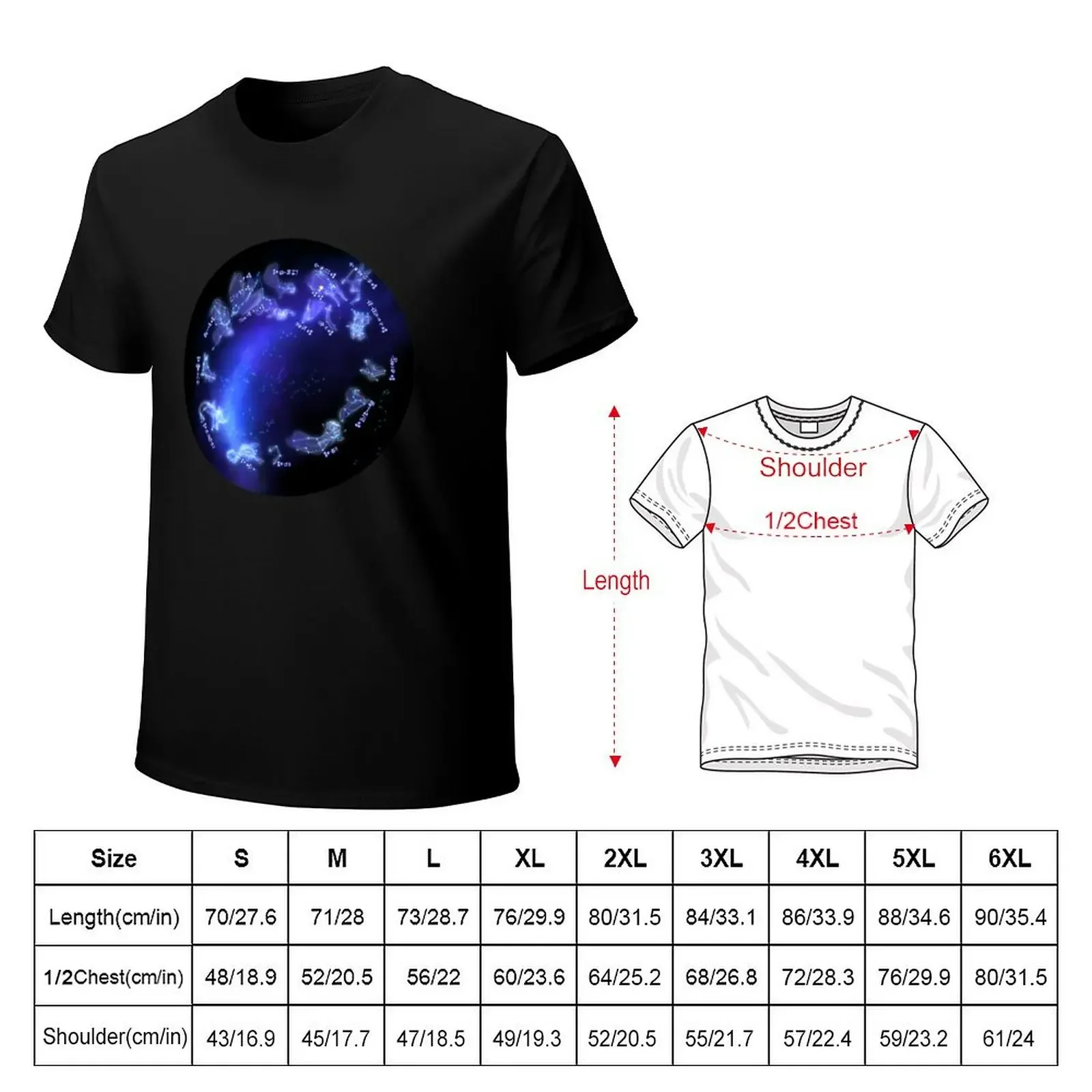 The Babylonian Zodiac T-Shirt shirts graphic Short sleeve tee korean fashion mens t shirts casual stylish