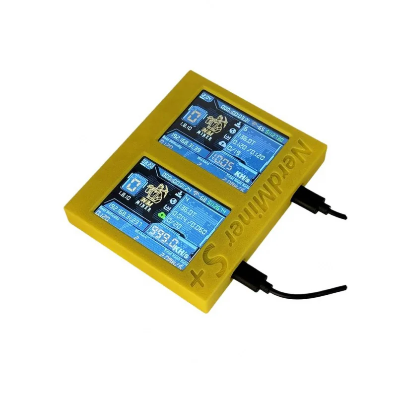 Nerdminer S + Solo Miner شاشات مزدوجة عرض 1050KH/S BTC آلة التعدين Crypto Bitcoin Miner nmminer V2 #2