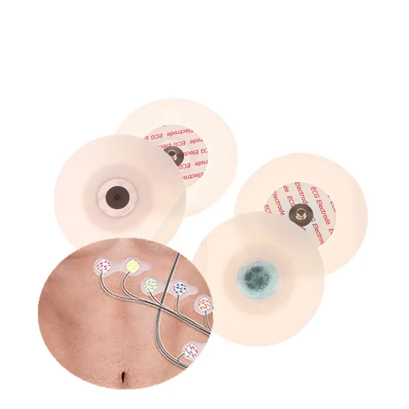 

50 шт. одноразовых медицинских электродов из нетканого материала разных размеров, белые, для взрослых, электродные пластыри, нетканые электродные подушечки, инструмент для ухода