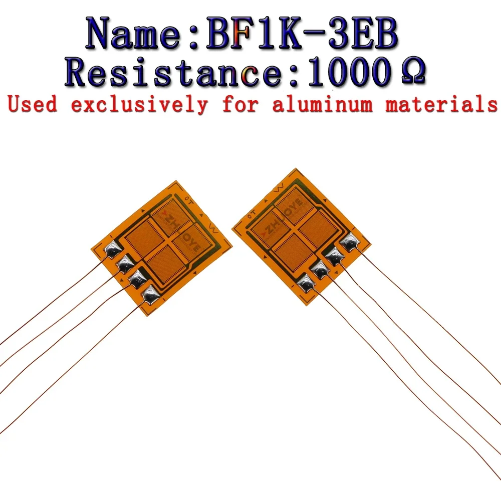 10pcs BHFBF1K-3EB Full Bridge Strain Gauge Foil 1000 ohm Strain Gauge High Precision weighing Pressure Sensor Strain gauges