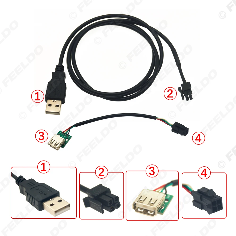 Car USB Retention Cable Kits for Volkswagen Transporter T6 2016-2020 Vehicle Accessory