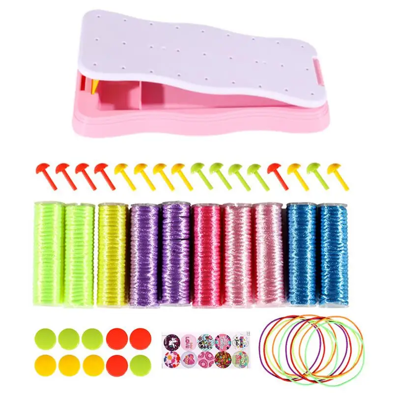 Bracelet Making Set Braider Set For Hand Rope Knitting GirlsFriendship Braider And Bracelet Maker For Children Kids Girls