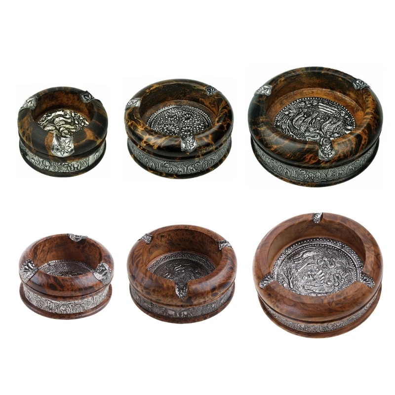 

Vintage Ashtray for Creative Leopard Smoking Tray Smoking Accessory for Men Outdoor Traveling Camping Portable