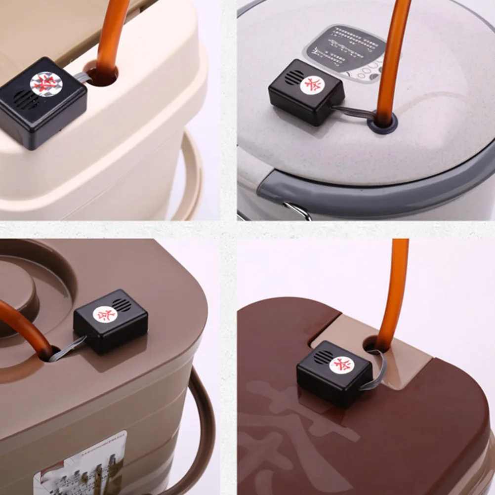 

Tea Bucket Water Level Alarm Leak Overflow Durable Pp Plastic Built-In Easy Install Black