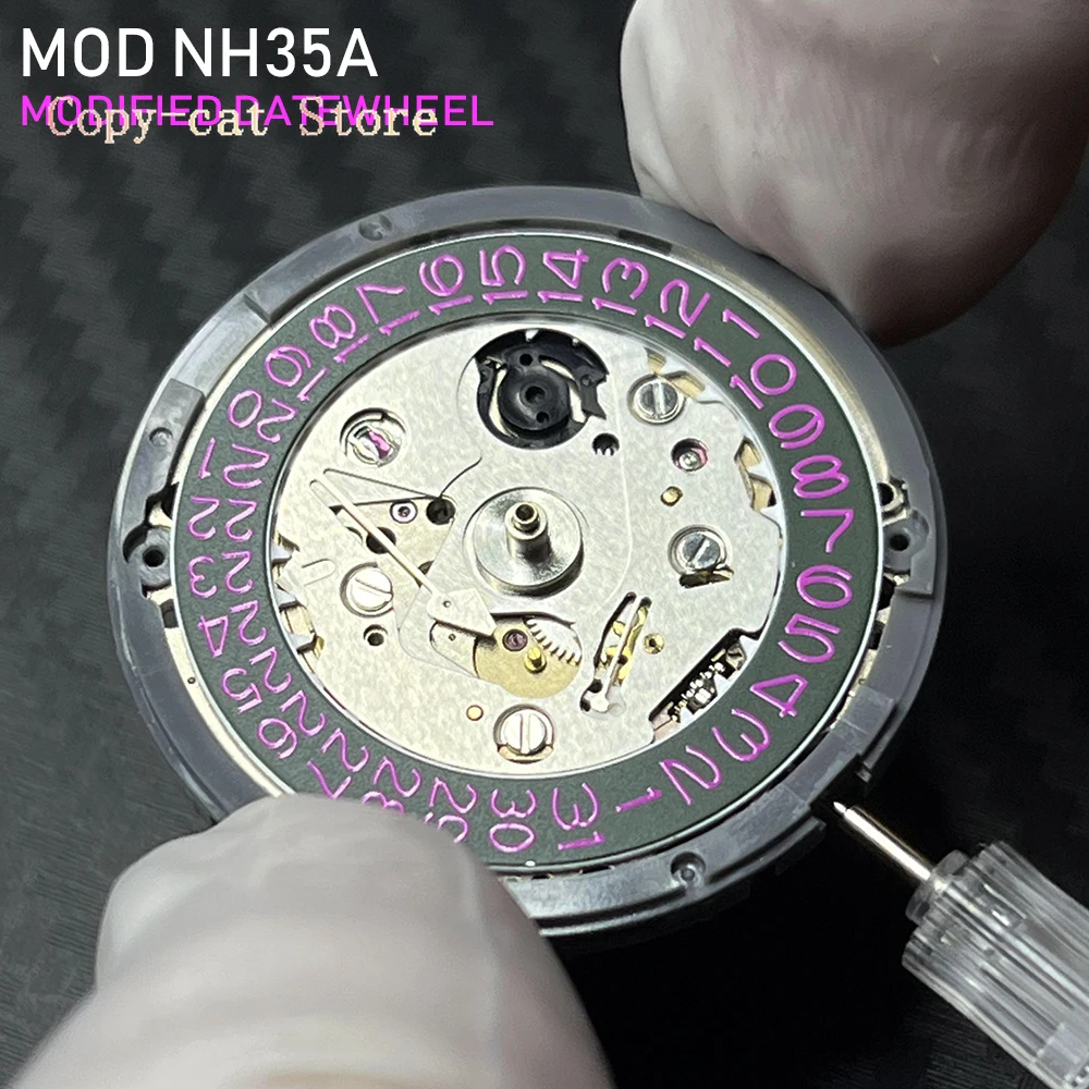 

Japan Original NH35 Automatic Movement NH35A with Modified Datewheel 24 Jewels TMI Version Modification Watch Mechanism Parts