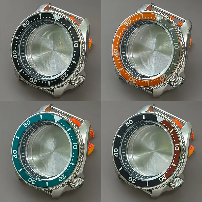 

NH35 Case 42mm SKX007 SRPD Watch Case Flat Sapphire Crystal Glass Fits NH35 NH36 4R 7S26 Movement for Mod 28.5mm Dial Watch Case