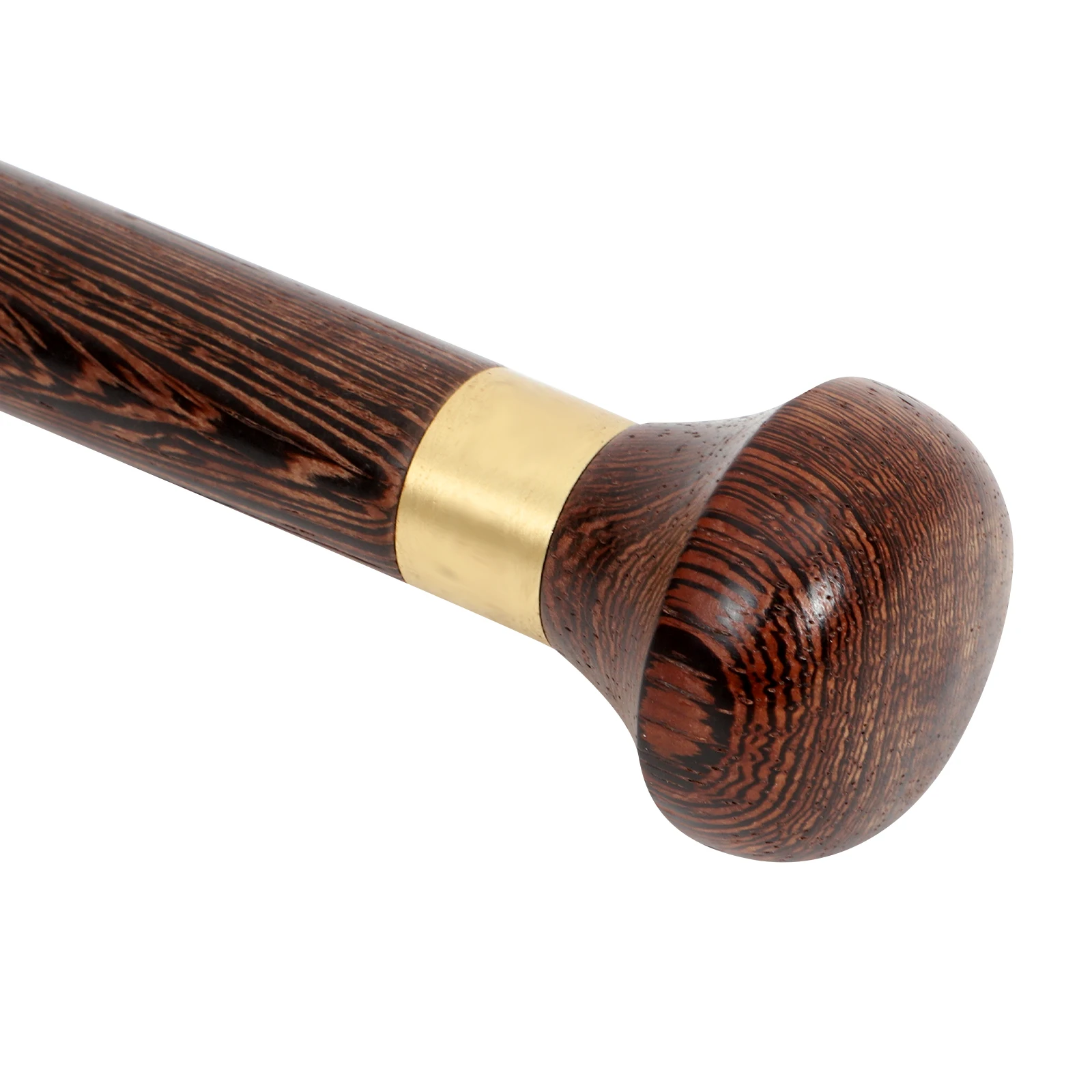 

AntiSlip Walking Stick Canes Wooden Hiking Stability DarkBrown Portable Elderly Aid Foldable ThreeSection LongLasting Reliable