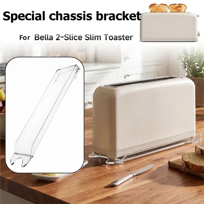 A96K-For Bella 2-Slice Slim Toaster Crumb Tray Replacement- Acrylic Clear Crumb Tray Acrylic Tray